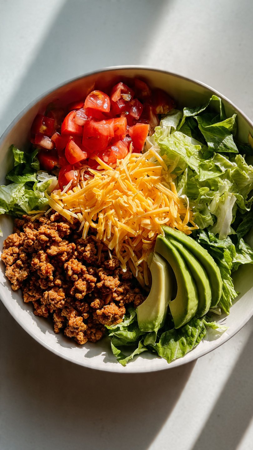 High-Protein Ground Turkey Taco Bowl for Longevity (36g Protein)