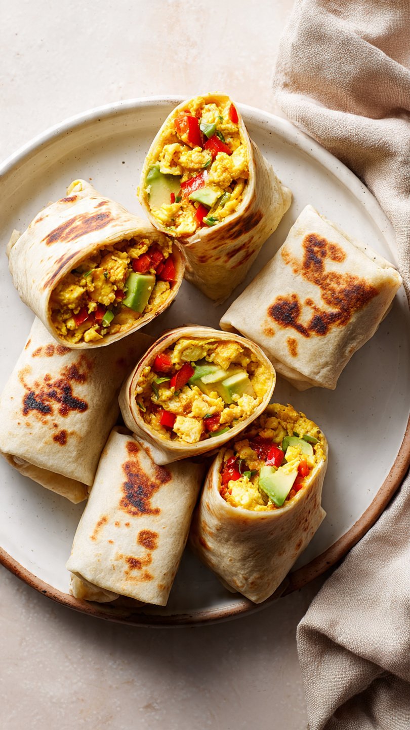High-Protein Breakfast Burritos for Longevity (22g Protein)