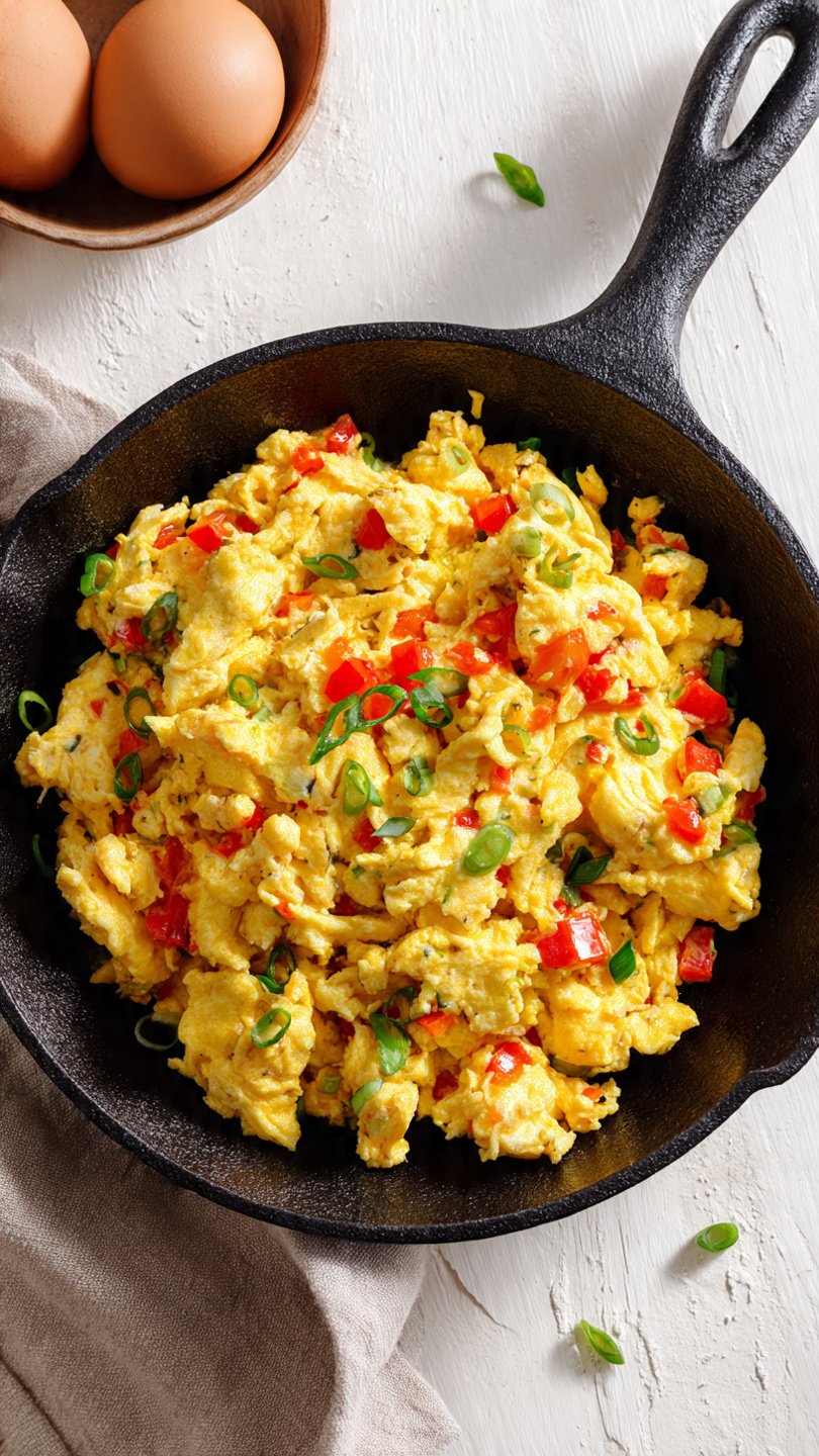 High-Protein Veggie Scrambled Eggs for Longevity (26g Protein)
