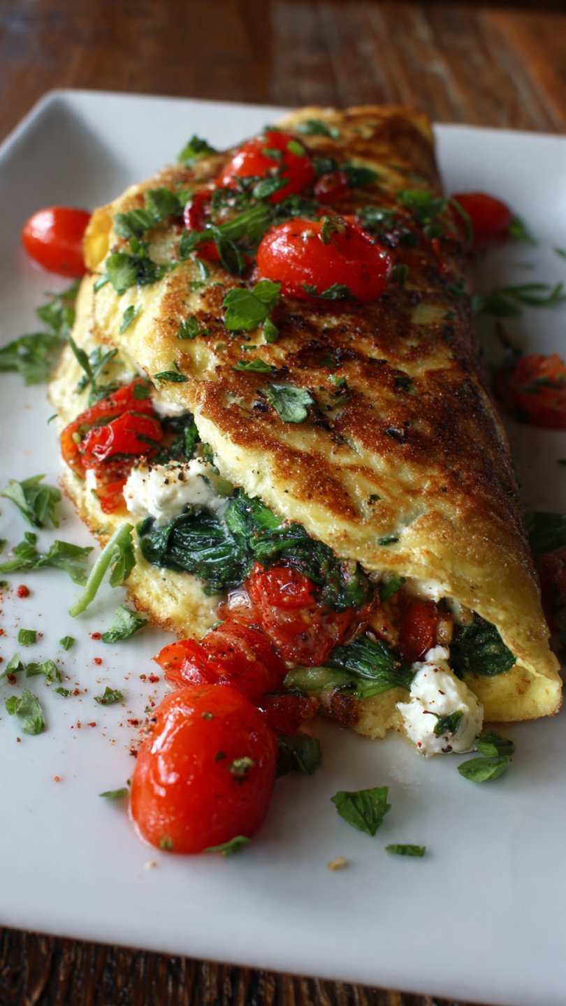 High-Protein Mediterranean Omelet for Longevity (28g Protein)