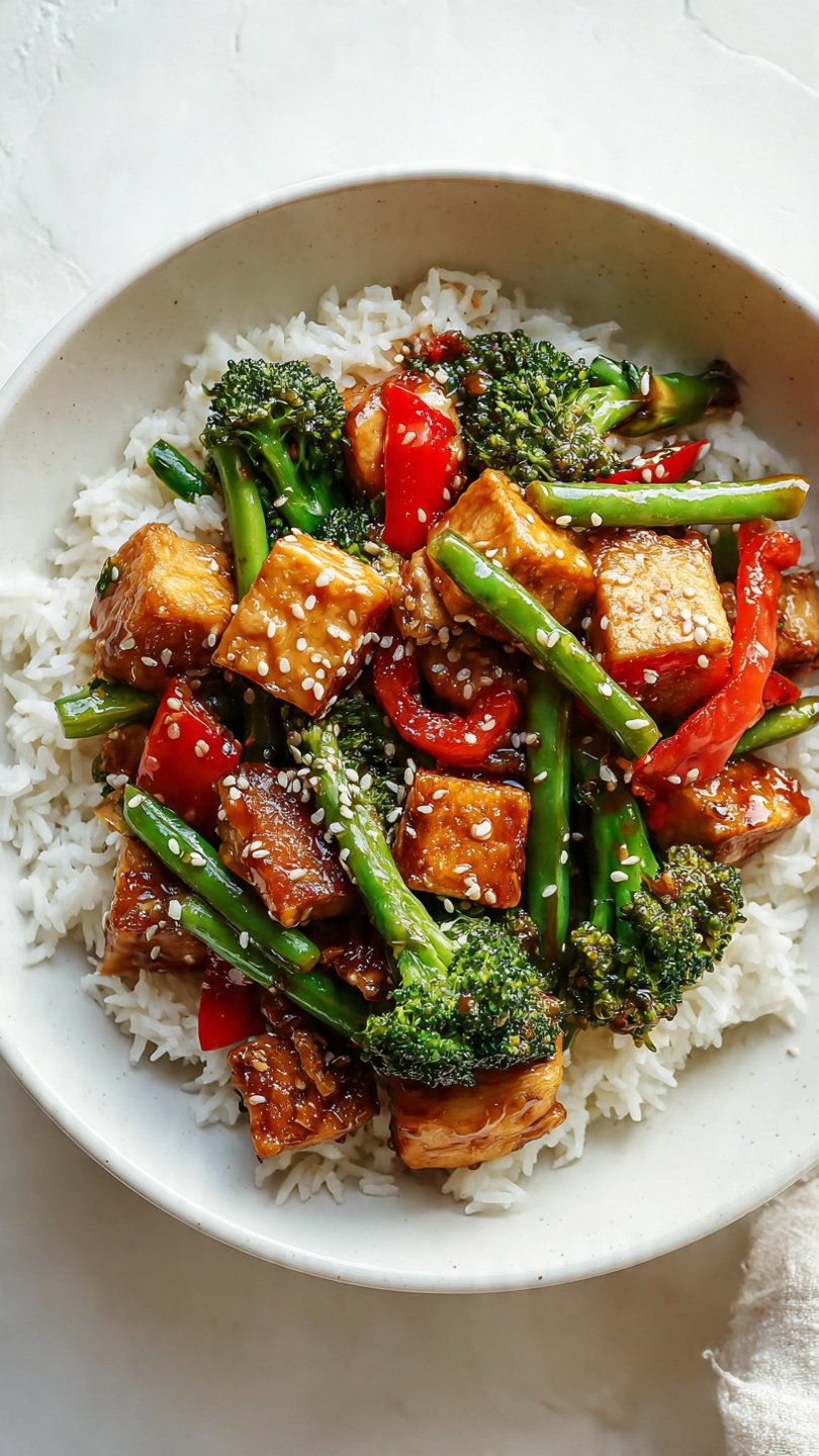 High-Protein Stir-Fry with Chicken or Tofu for Longevity (30g Protein)