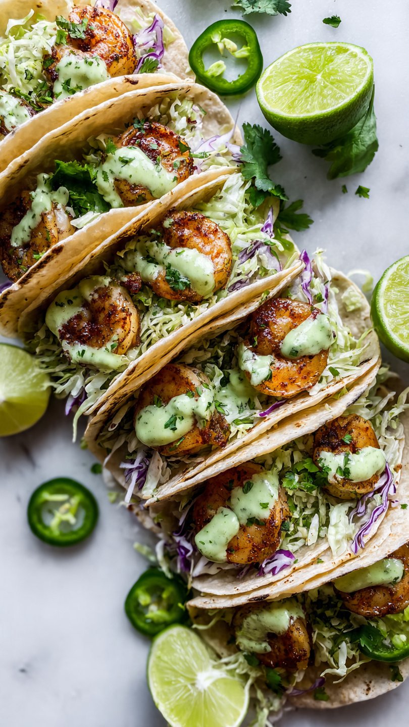 High-Protein Shrimp Tacos for Longevity (28g Protein)