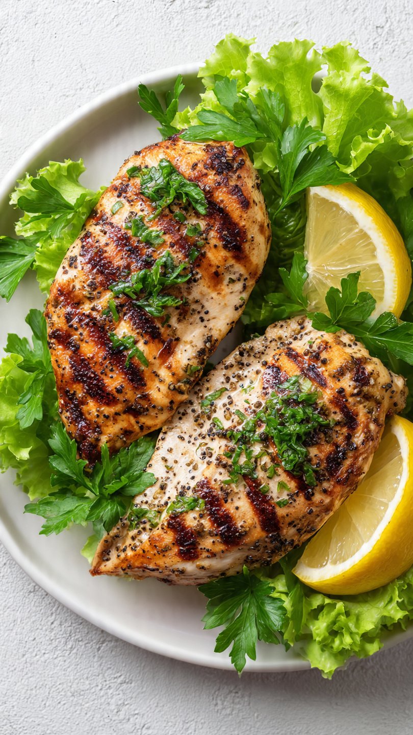 High-Protein Grilled Chicken Breast for Longevity (40g Protein)