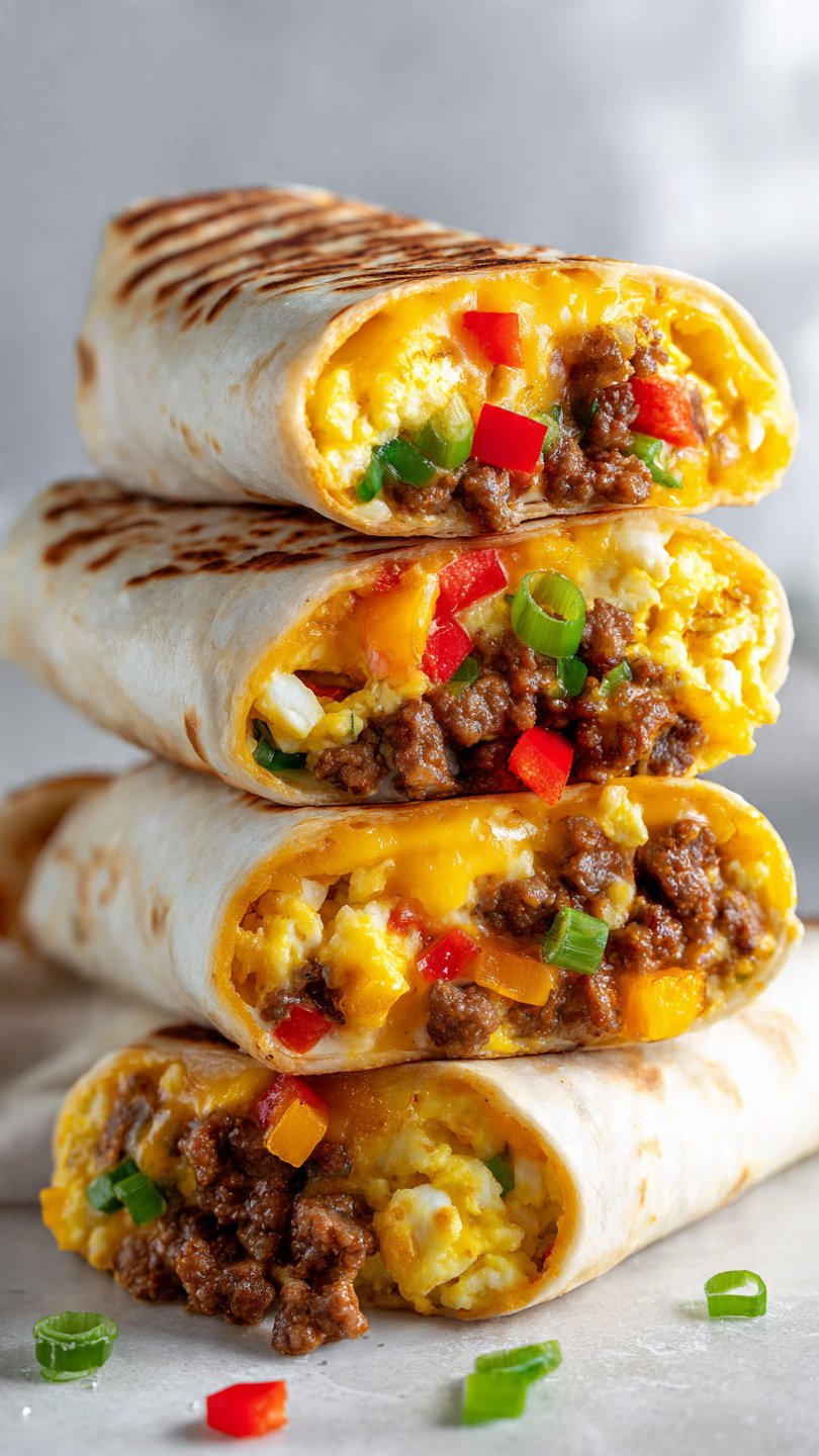 High-Protein Breakfast Burritos for Longevity (30g Protein)