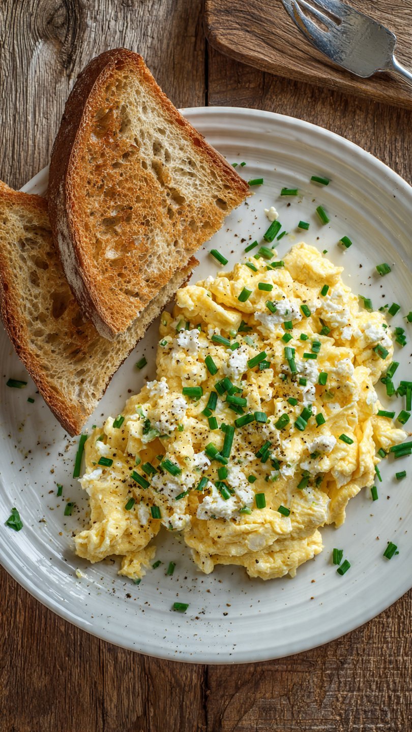 High-Protein Scrambled Eggs with Cottage Cheese for Longevity (28g Protein)