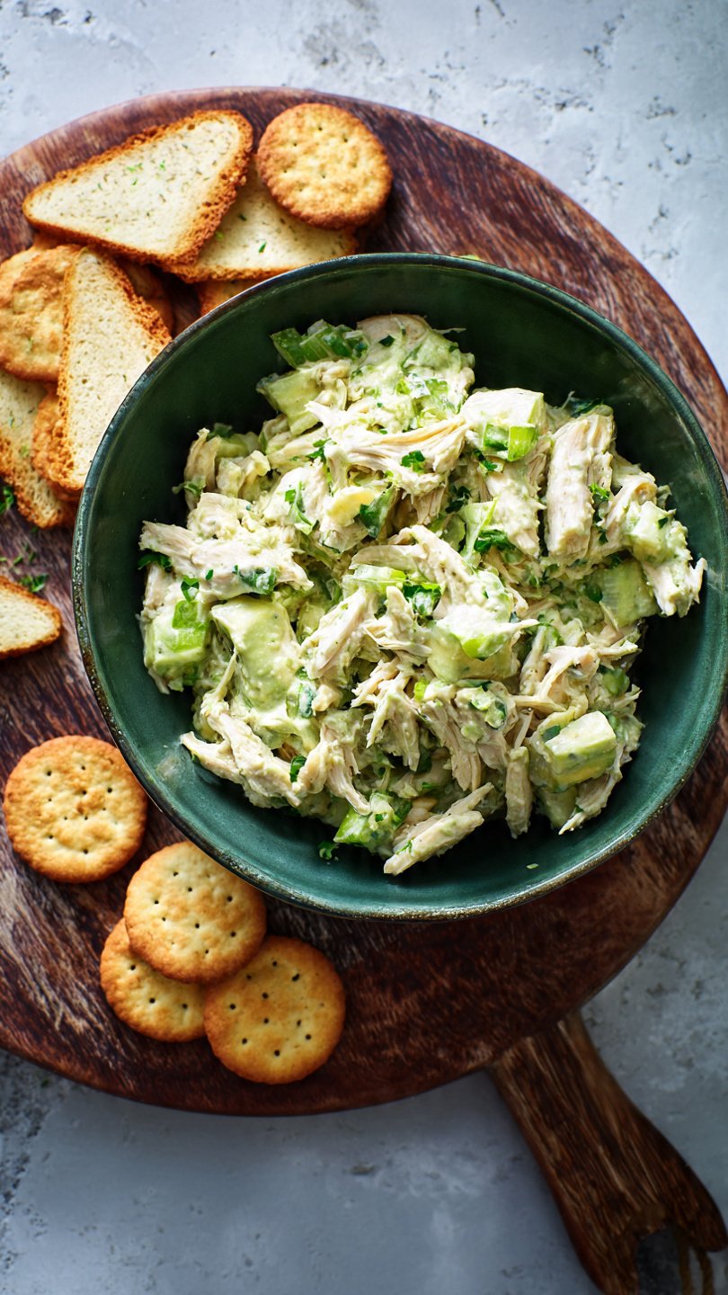High-Protein Avocado Chicken Salad for Longevity (32g Protein)