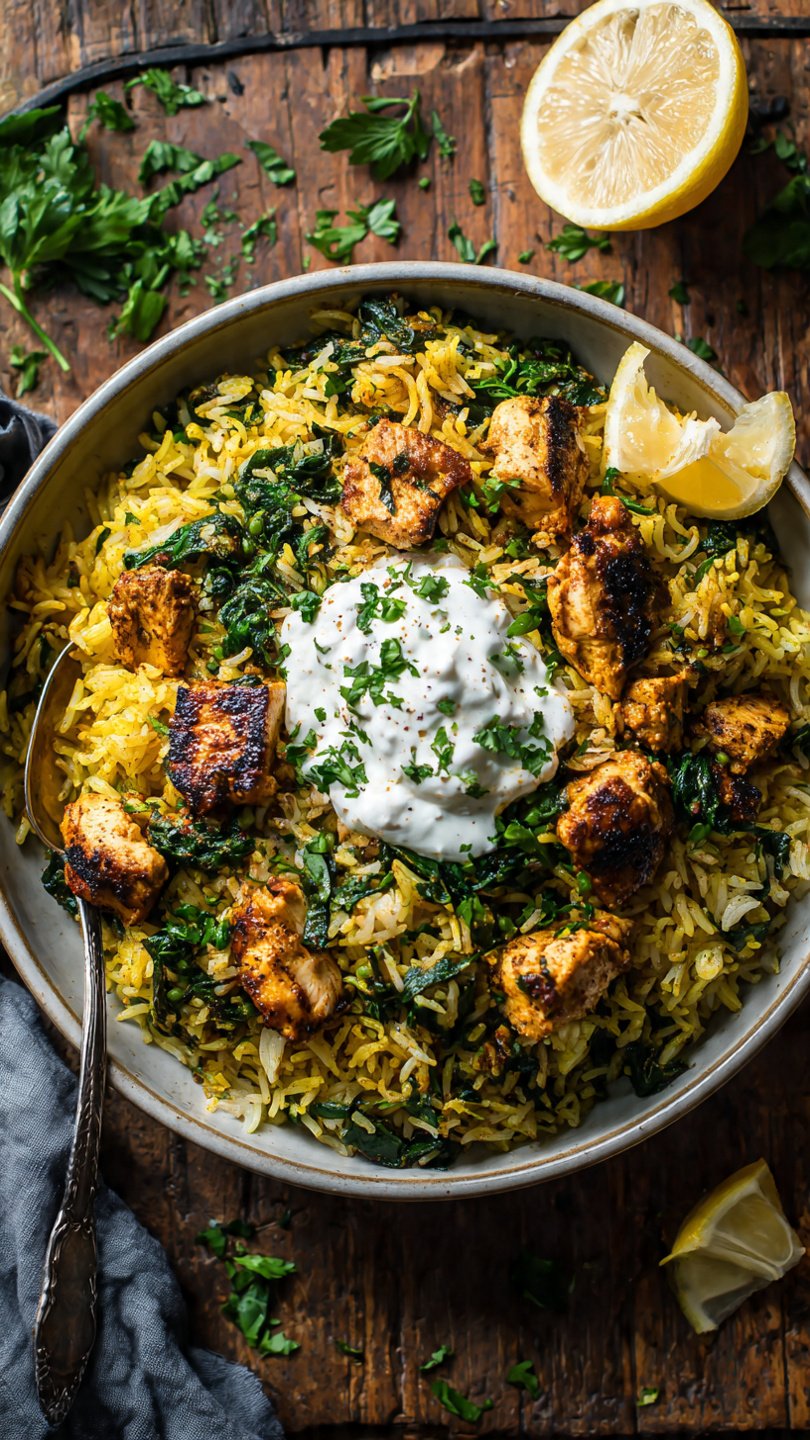 High-Protein Anti-Inflammatory Turmeric Chicken & Rice for Longevity (38g Protein)