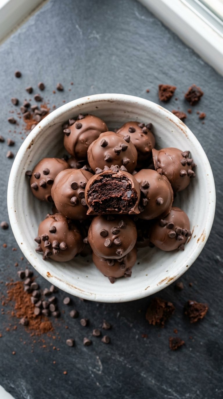 High-Protein No-Bake Cottage Cheese Brownie Batter Protein Bites for Longevity (8g Protein)