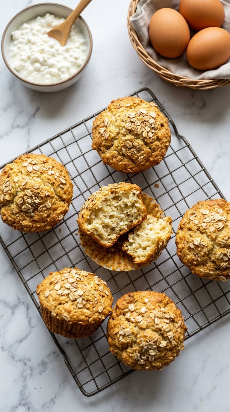 High-Protein Cottage Cheese Muffins for Longevity and Metabolic Vitality