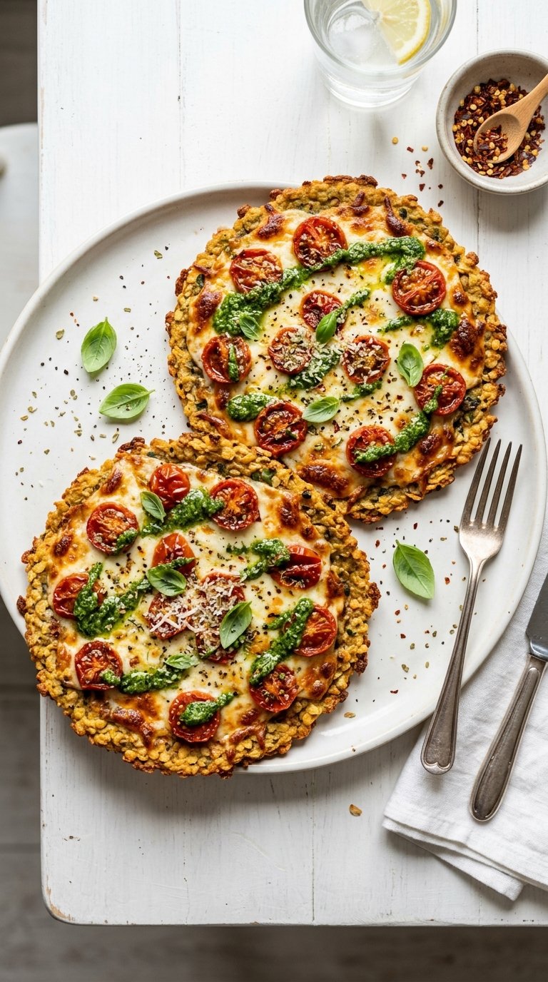 High-Protein Lentil Pizza Crust for Longevity and Metabolic Health