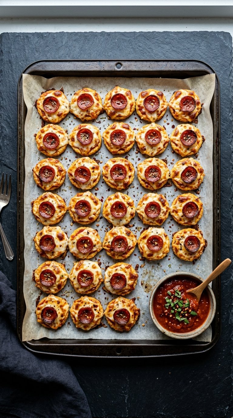 High-Protein Keto Pepperoni Pizza Bites for Longevity and Metabolic Health